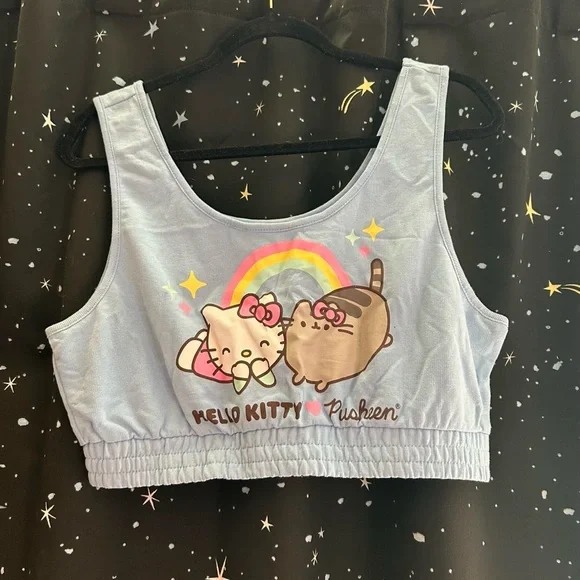 Target Hello Kitty Pusheen Pajama Set - Light Blue - Picture 2 of 4